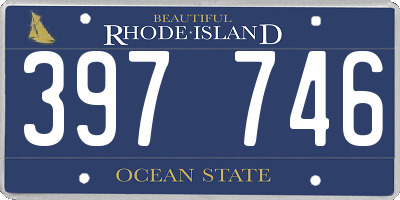 RI license plate 397746