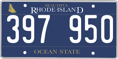 RI license plate 397950