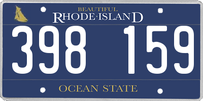 RI license plate 398159
