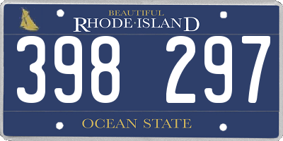 RI license plate 398297
