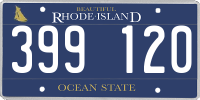RI license plate 399120