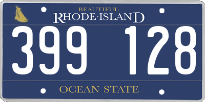 RI license plate 399128