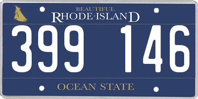 RI license plate 399146