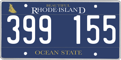 RI license plate 399155