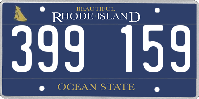 RI license plate 399159