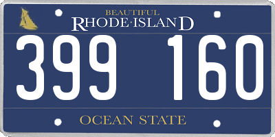 RI license plate 399160