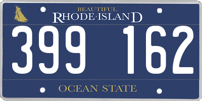RI license plate 399162
