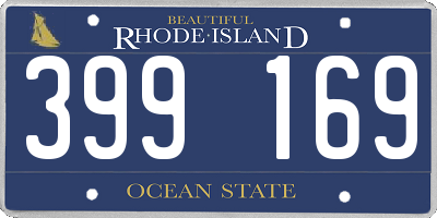RI license plate 399169