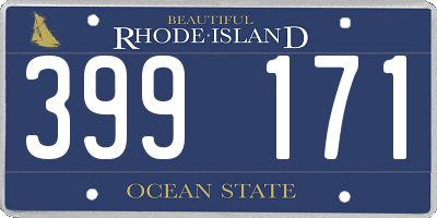 RI license plate 399171