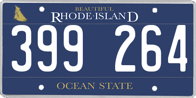 RI license plate 399264