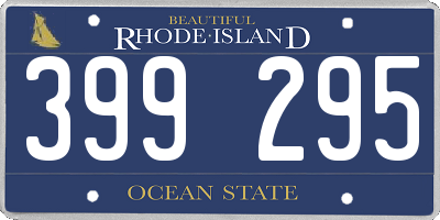 RI license plate 399295