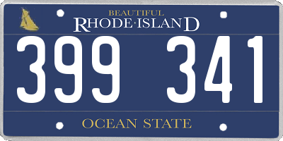 RI license plate 399341