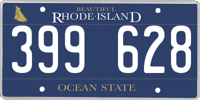 RI license plate 399628