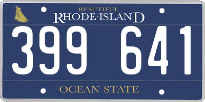 RI license plate 399641
