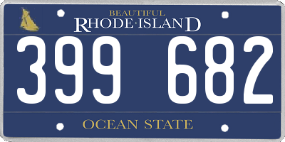 RI license plate 399682