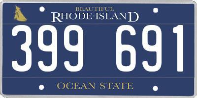 RI license plate 399691