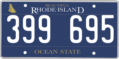 RI license plate 399695
