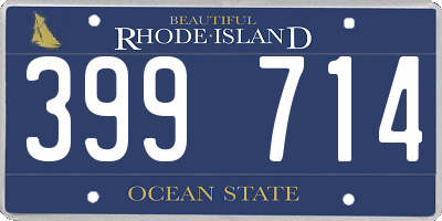 RI license plate 399714