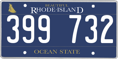 RI license plate 399732