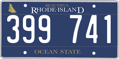 RI license plate 399741