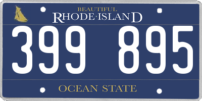 RI license plate 399895