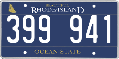 RI license plate 399941
