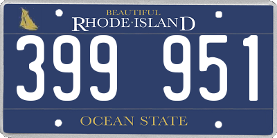 RI license plate 399951