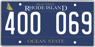 RI license plate 400069