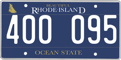 RI license plate 400095