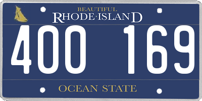 RI license plate 400169