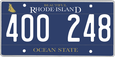 RI license plate 400248