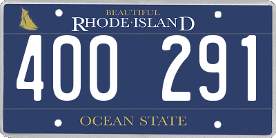 RI license plate 400291