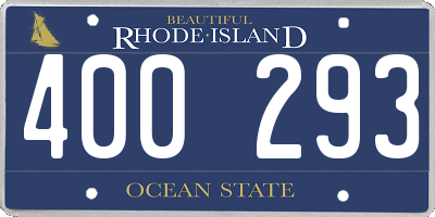 RI license plate 400293