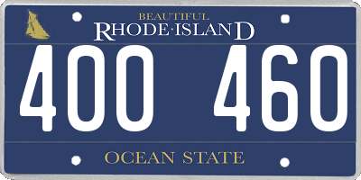 RI license plate 400460