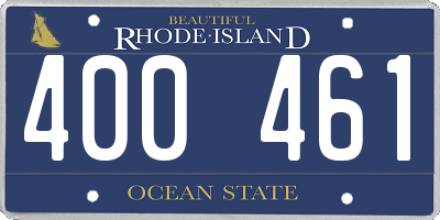 RI license plate 400461