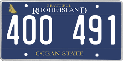 RI license plate 400491