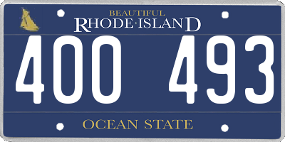 RI license plate 400493