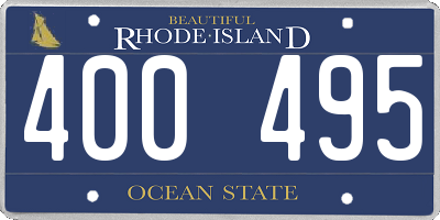 RI license plate 400495
