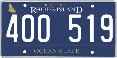RI license plate 400519