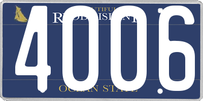 RI license plate 4006