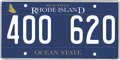 RI license plate 400620