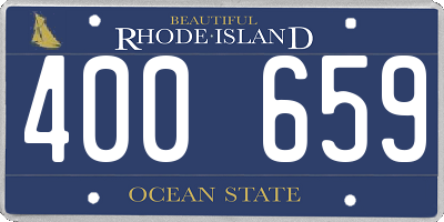 RI license plate 400659