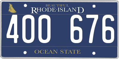 RI license plate 400676