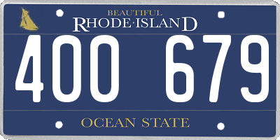 RI license plate 400679