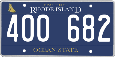RI license plate 400682
