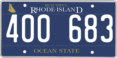 RI license plate 400683