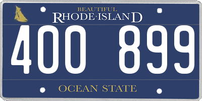 RI license plate 400899
