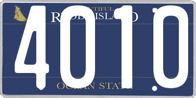 RI license plate 4010