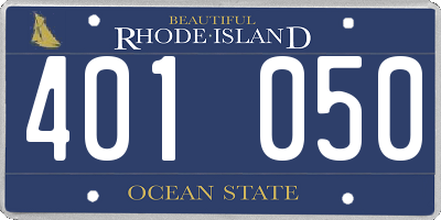 RI license plate 401050