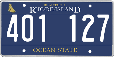 RI license plate 401127